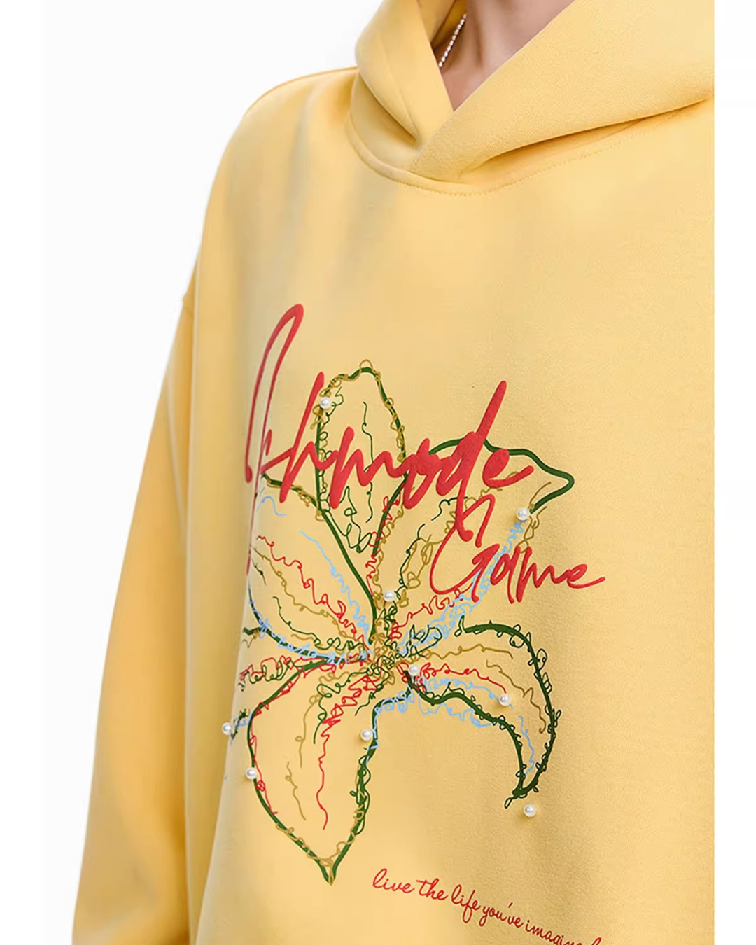 Botanical Art Graphic Oversized Hoodie