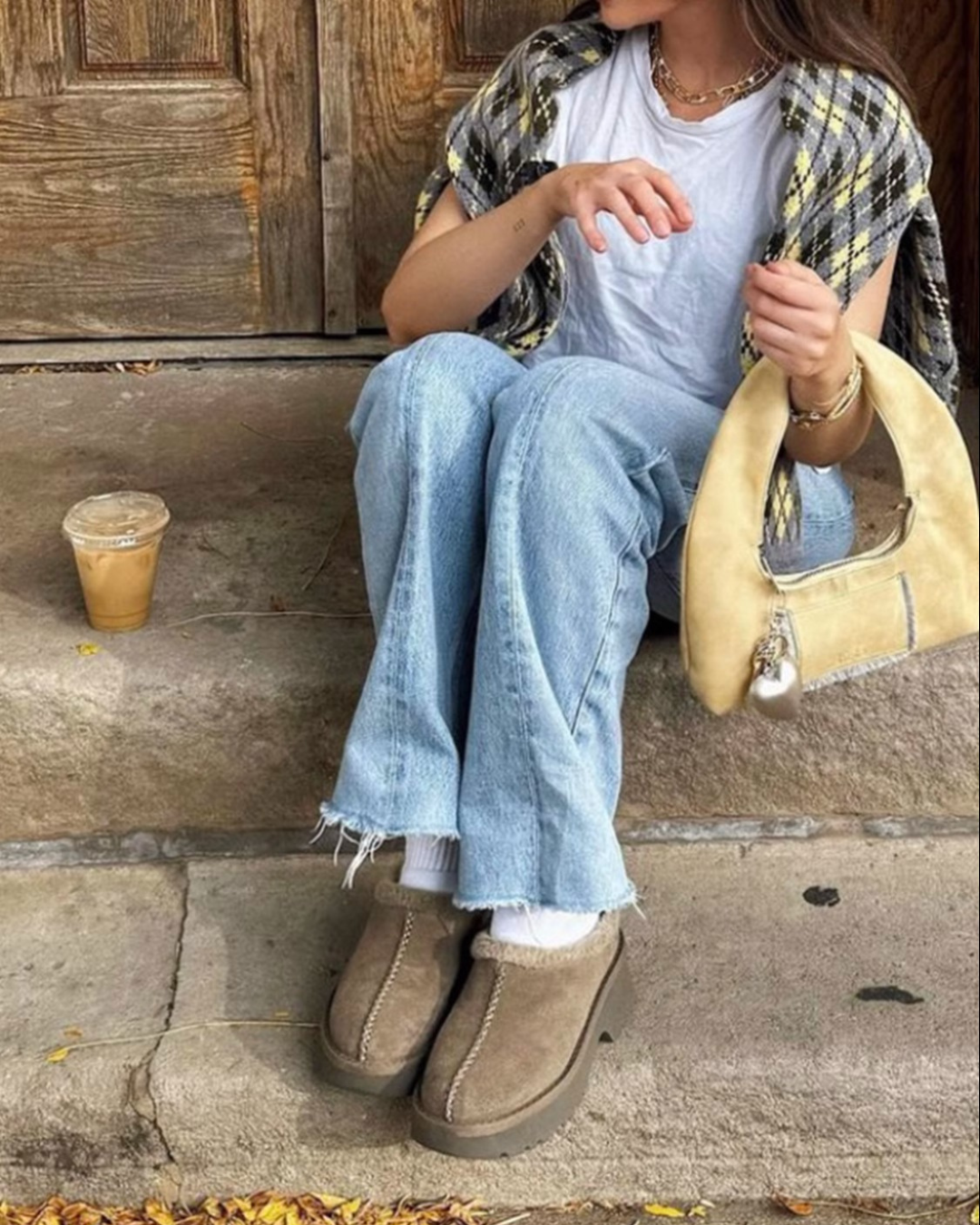 Diamond Check Cardigan