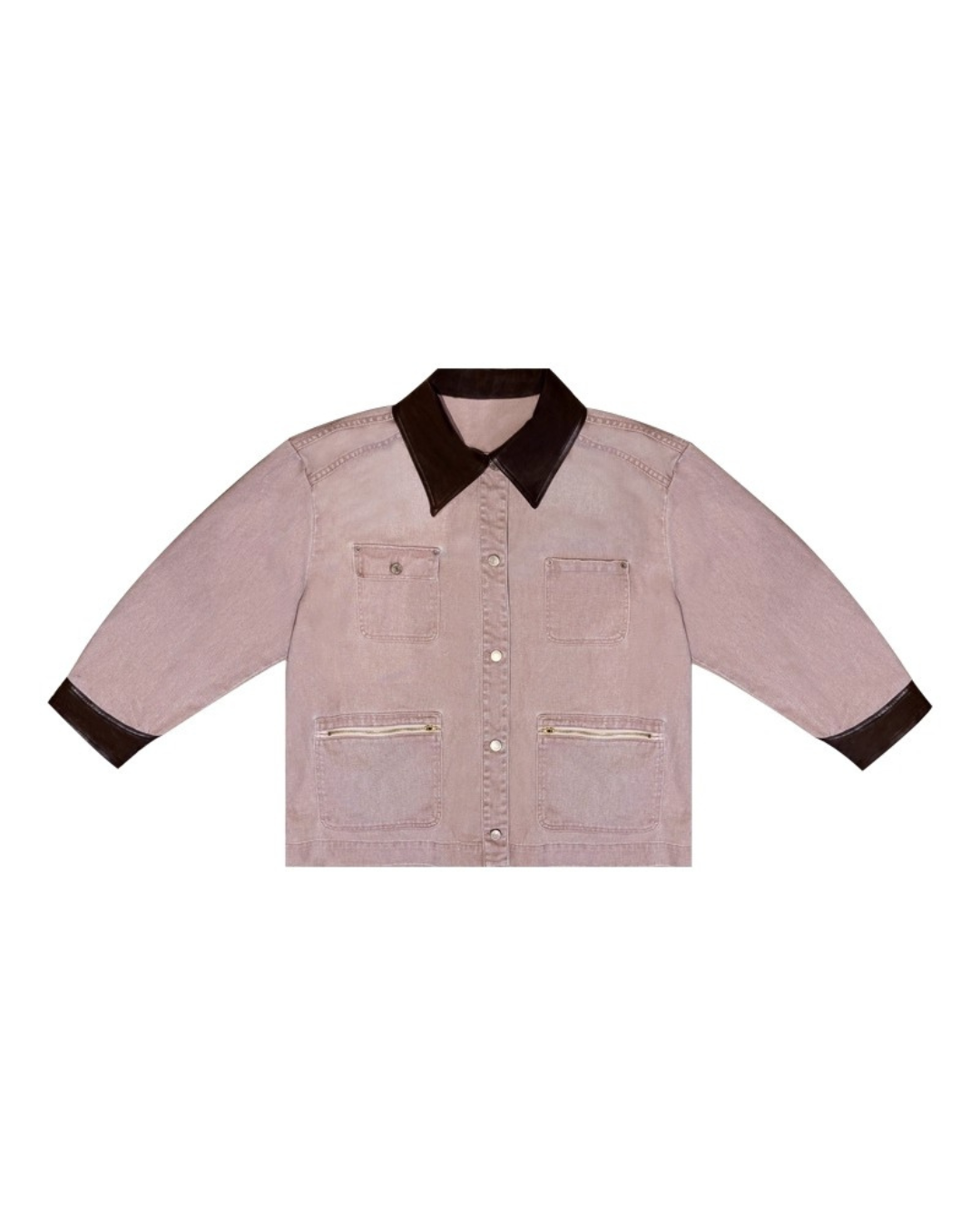 Contrast Collar Denim Jacket