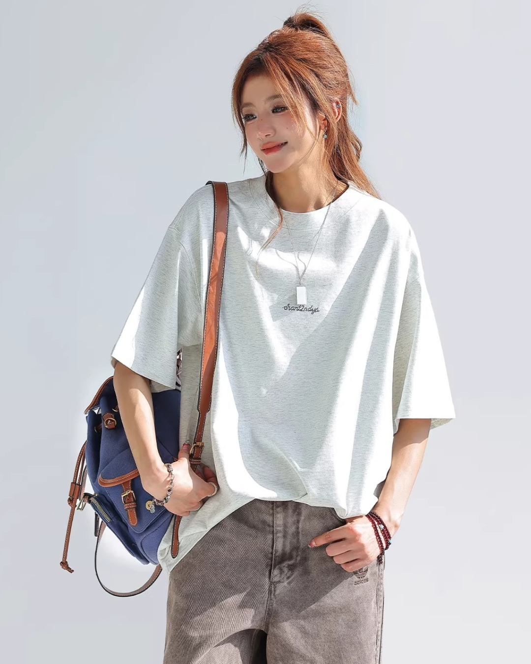 Colorful Flora Embroidery Tee