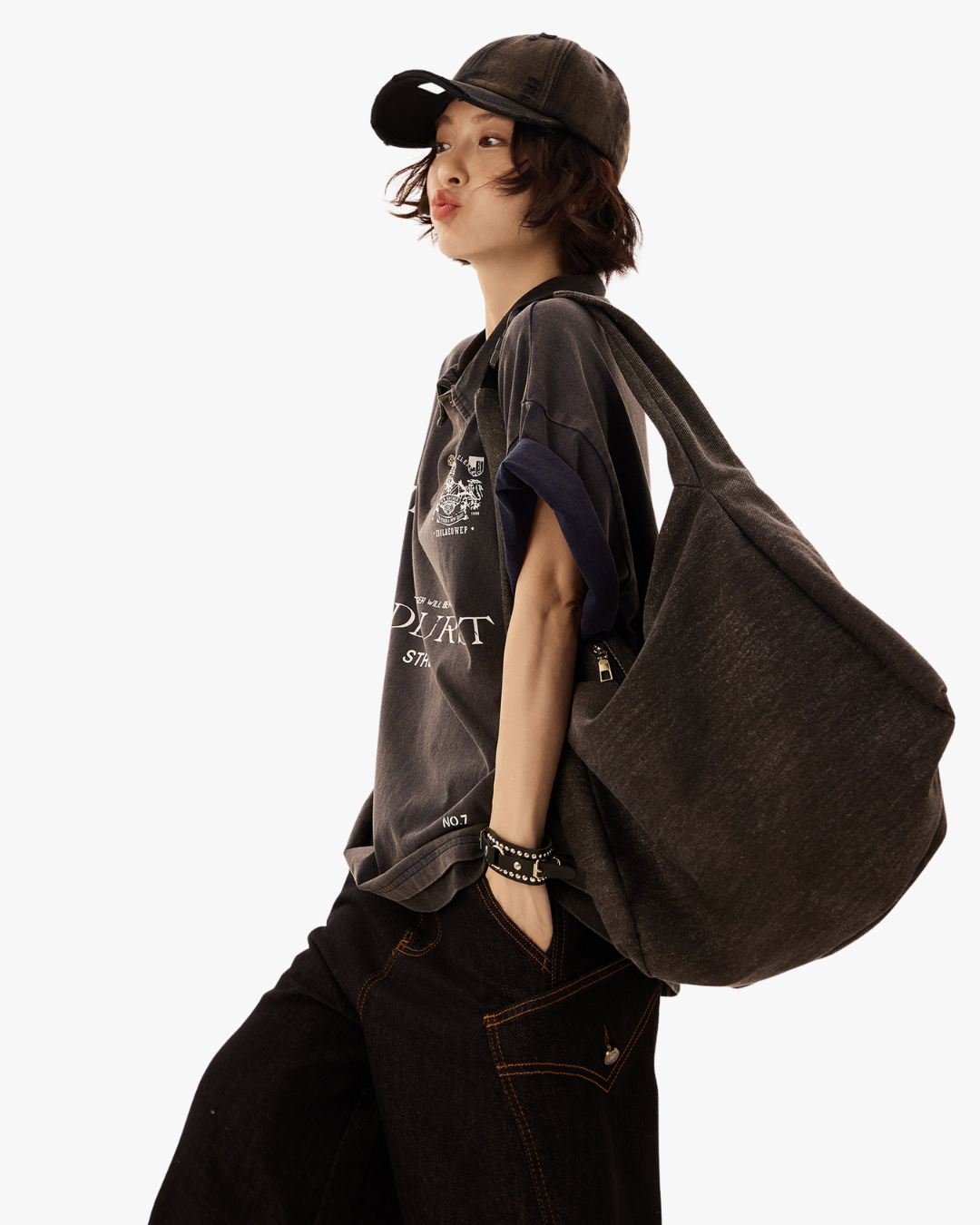 Struggle Graphic Oversized Polo