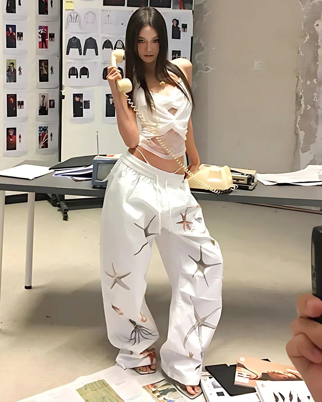 Lace Panel Wrap Cami