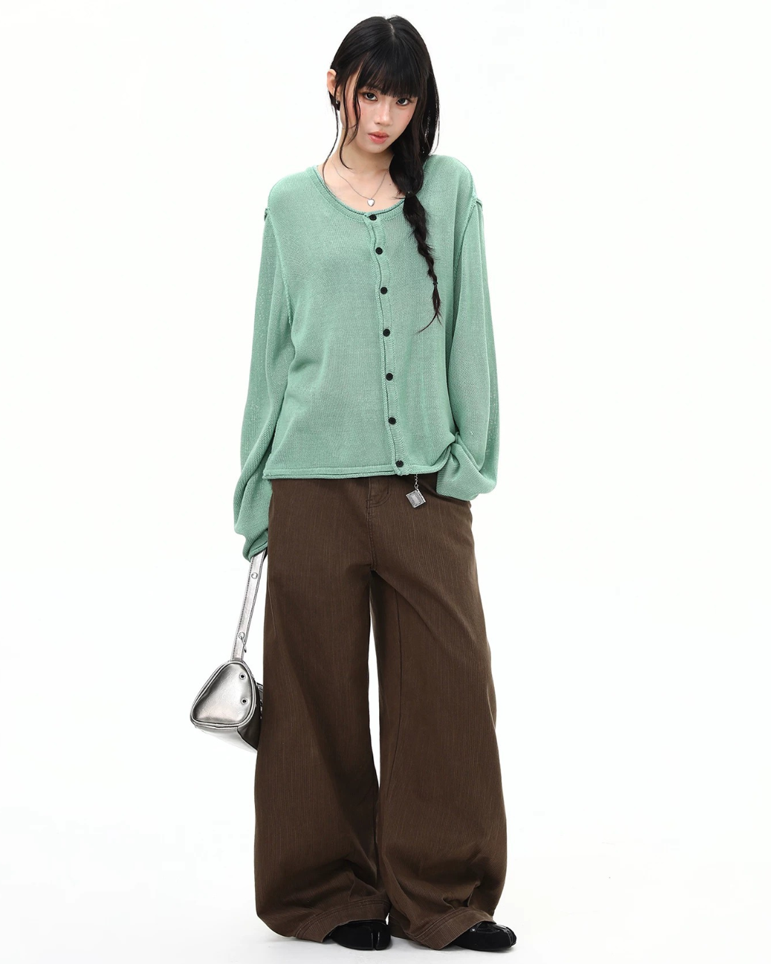 Mint Sheer Cardigan
