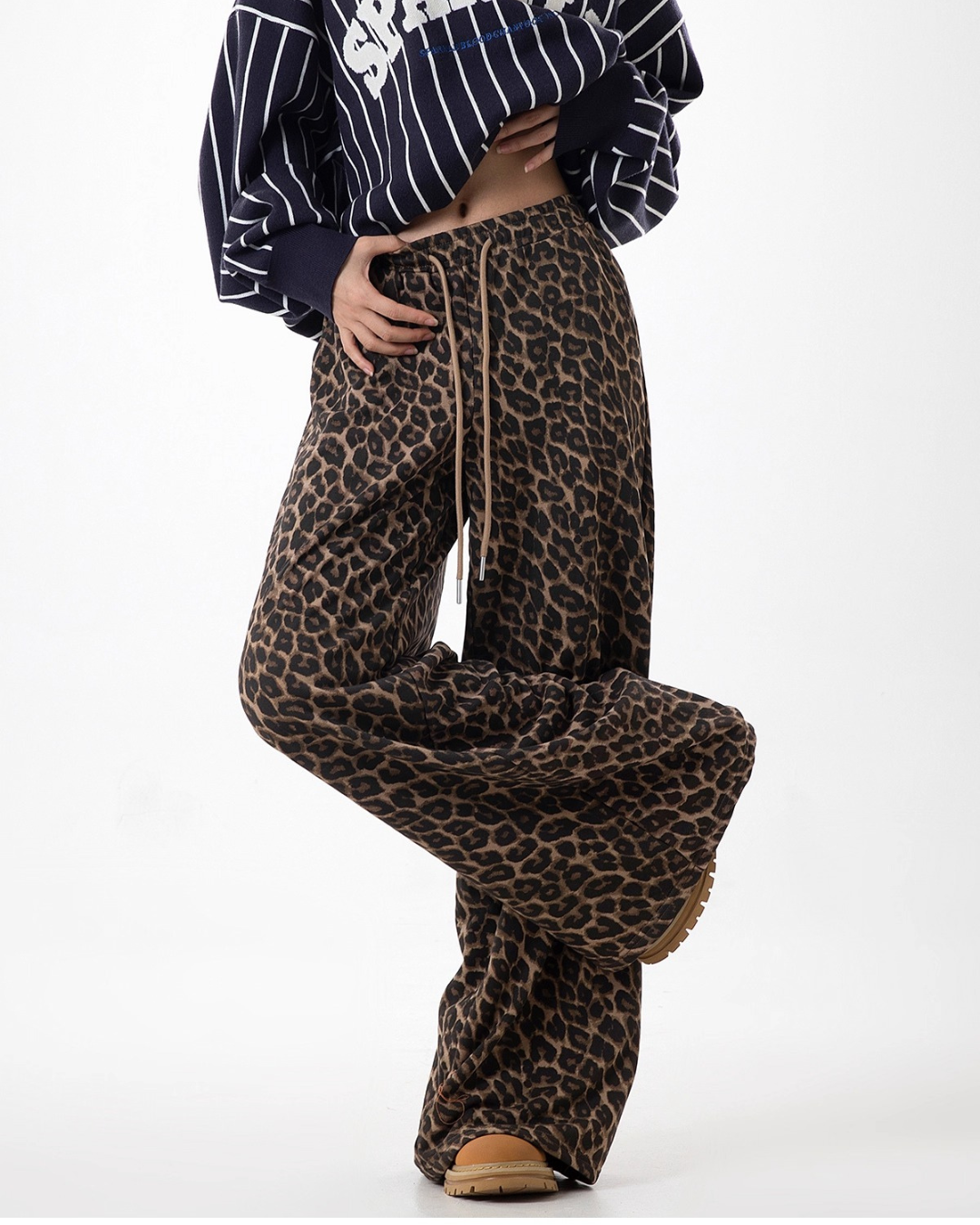 Bold Leopard Baggy Trousers