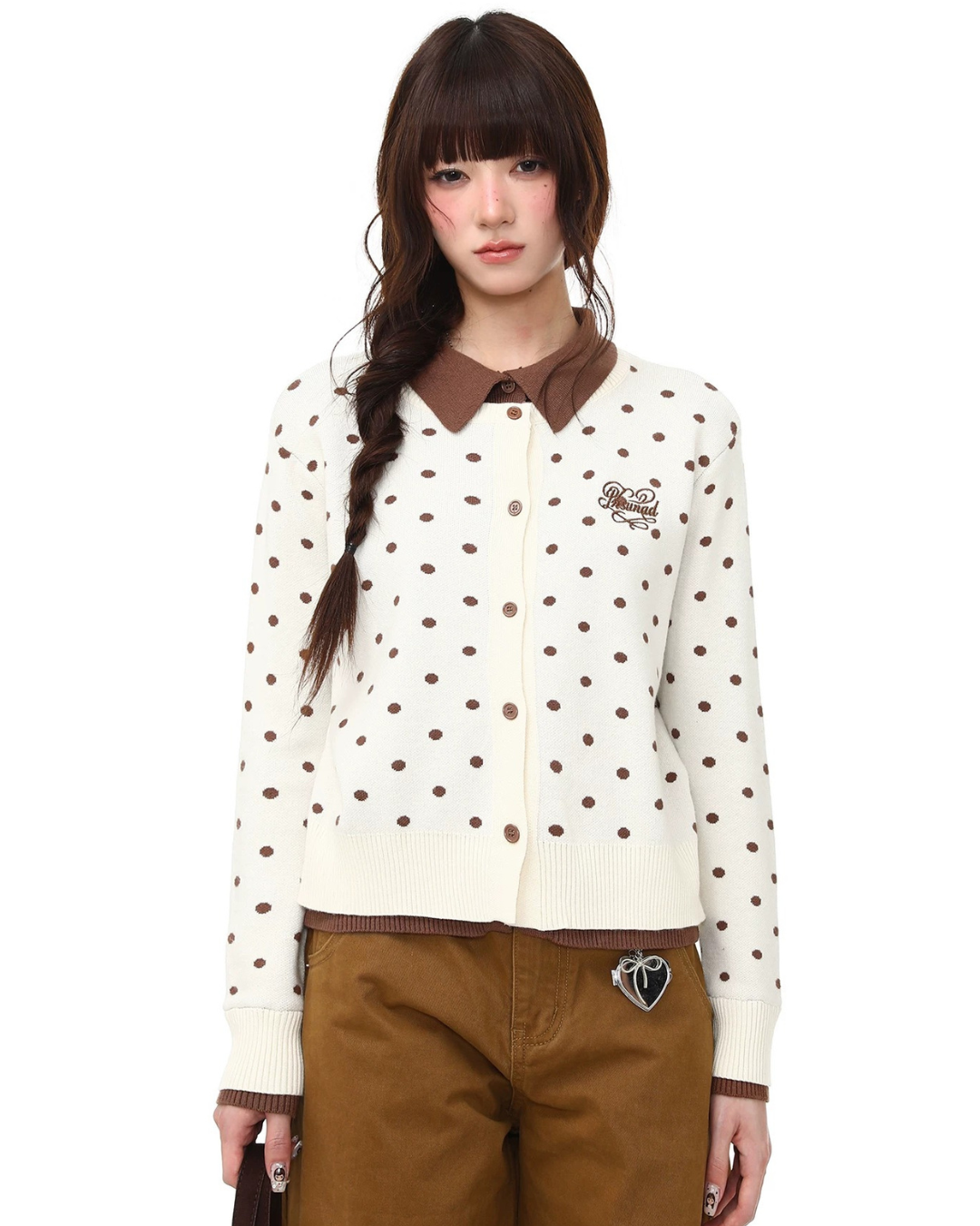 Chocolate Dot Cardigan