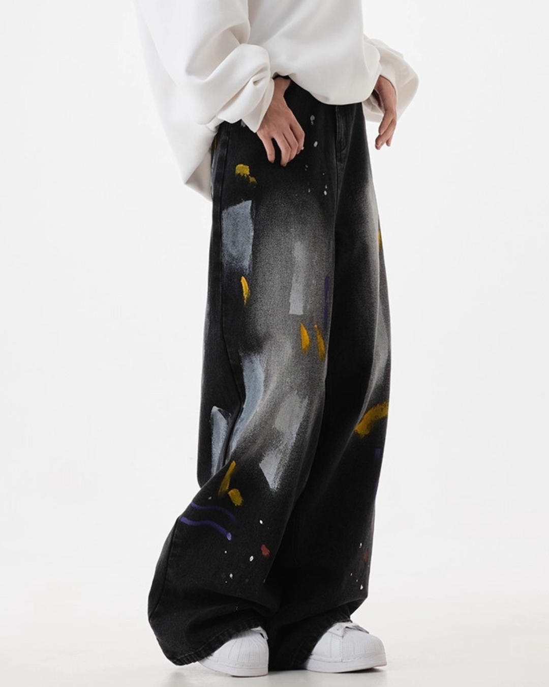 Splatter Paint Baggy Jeans