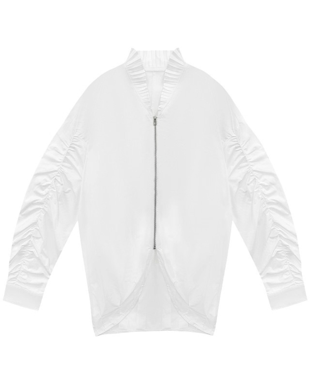 Ruffle Edge Zip Jacket