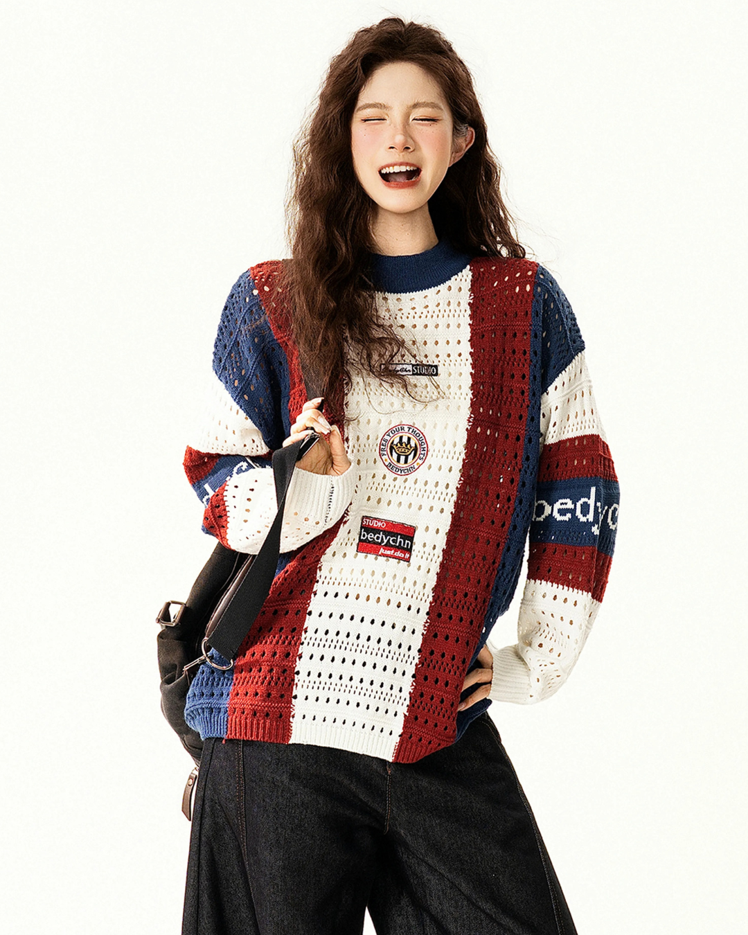 Varsity Crochet Knit