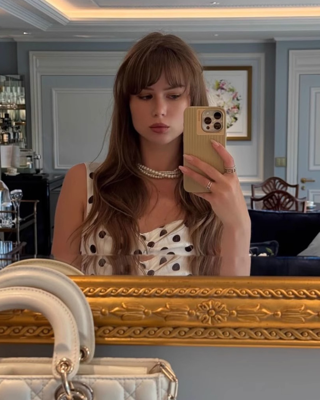 Dot Design Mini Dress