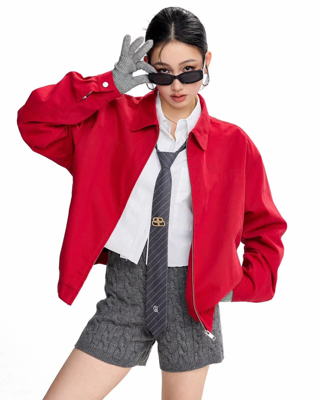 Oversized Harrington Jacket