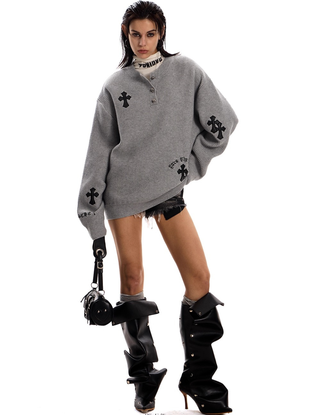 Pixel Art Skeleton Oversized Sweat