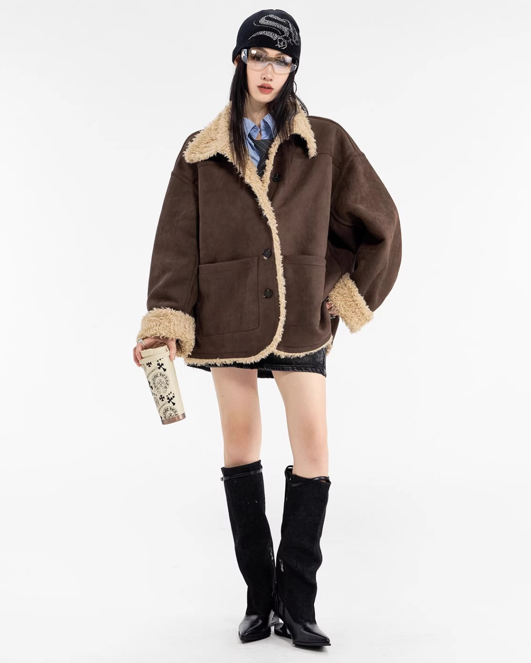 Boa Shearling Oversized Jacket