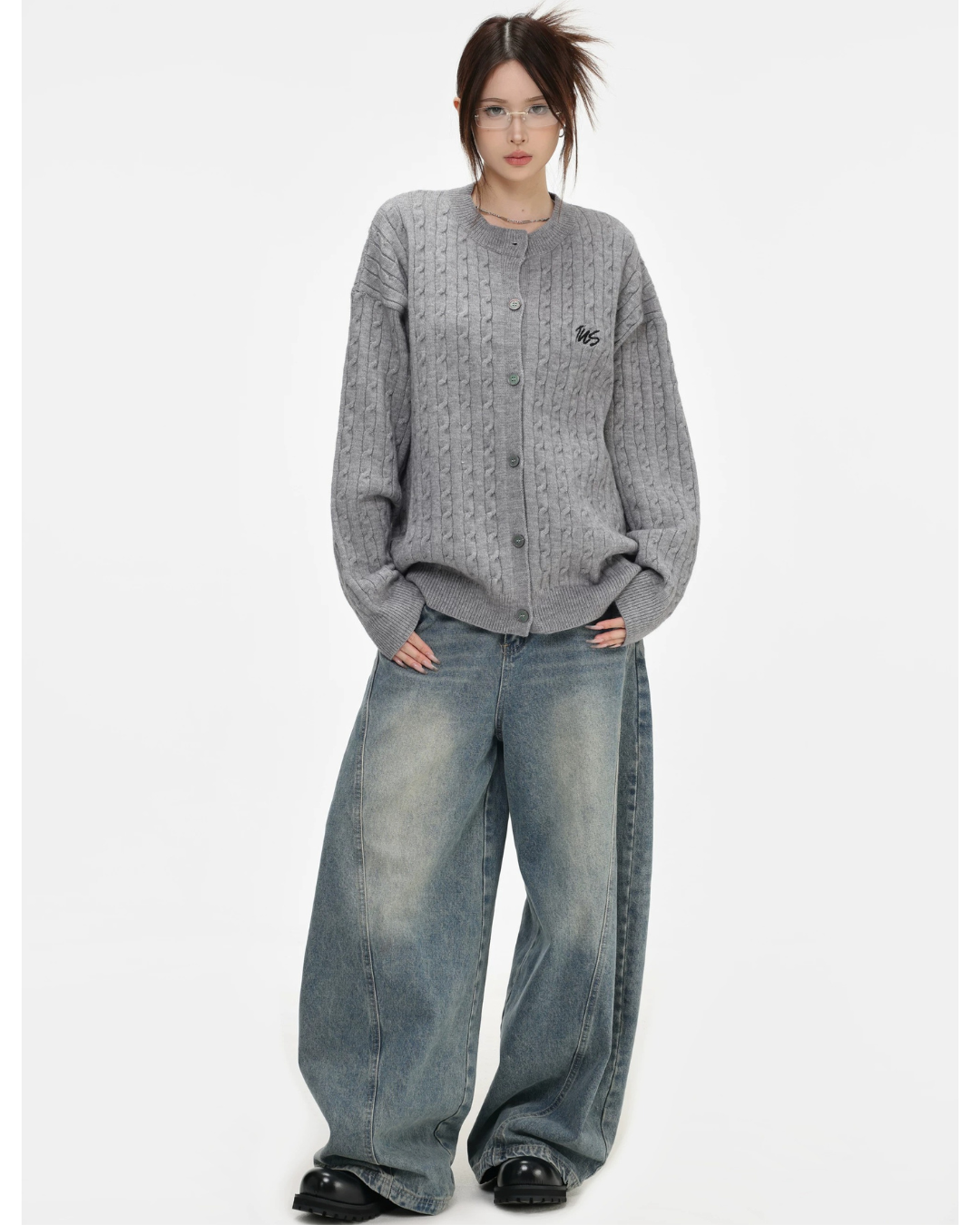 Preppy Cable Cardigan