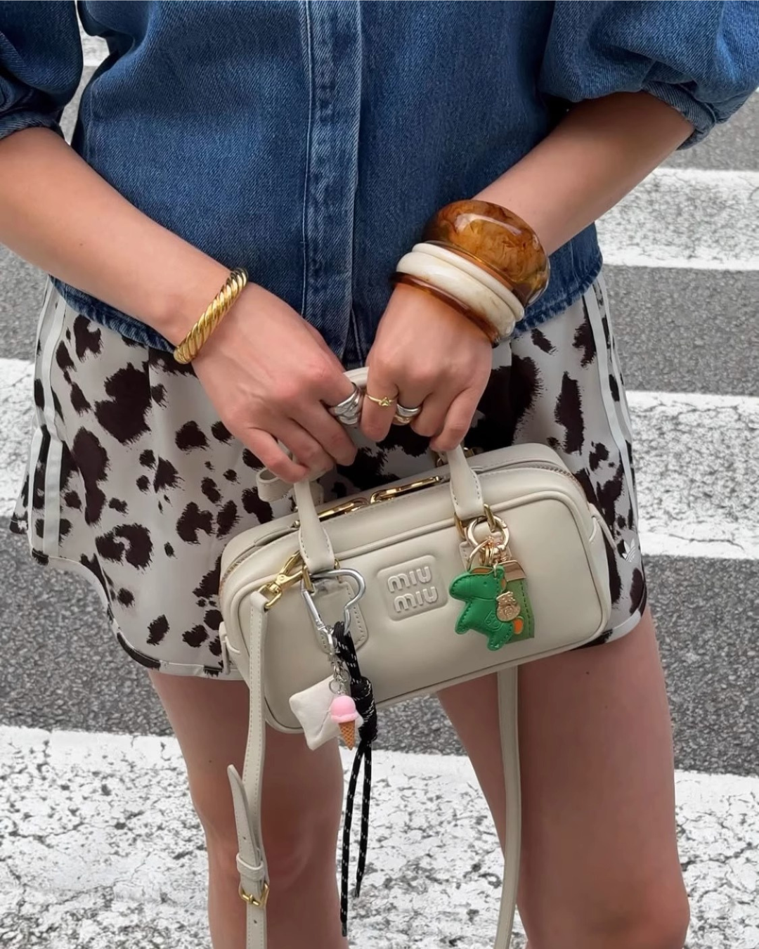 Puff Sleeve Denim Blouse