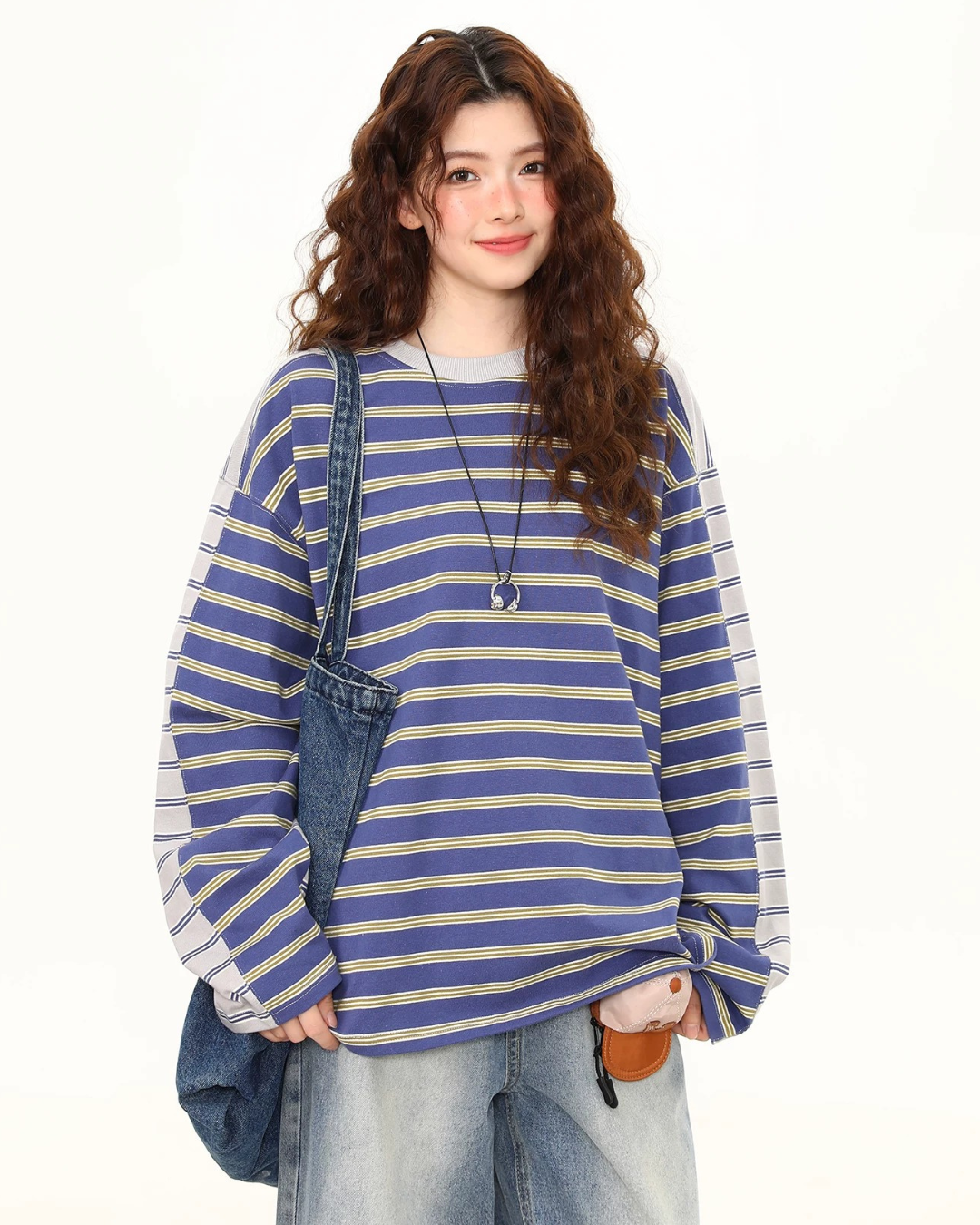 Contrast Stripe Sweatshirt