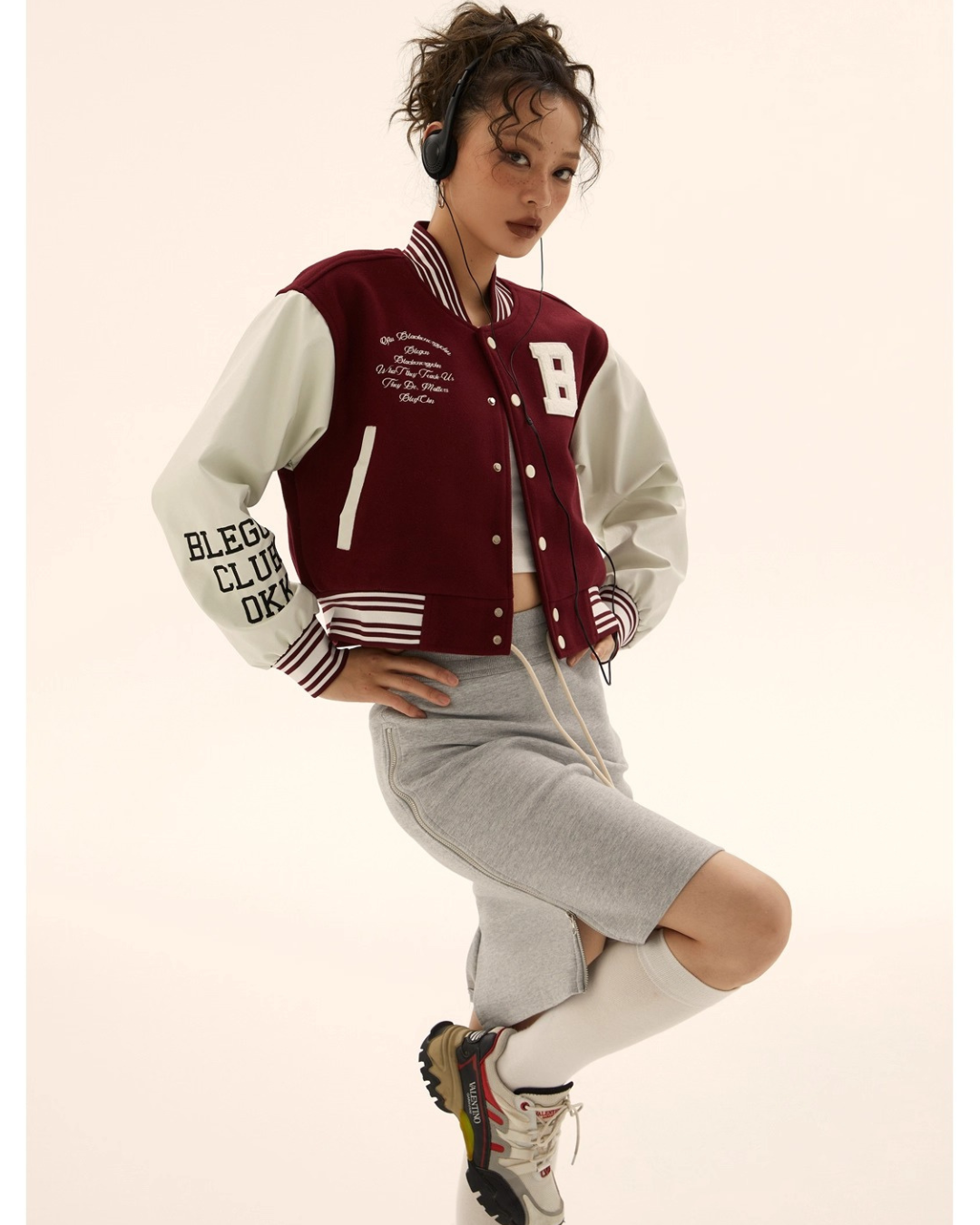 Cropped Varsity Jacket