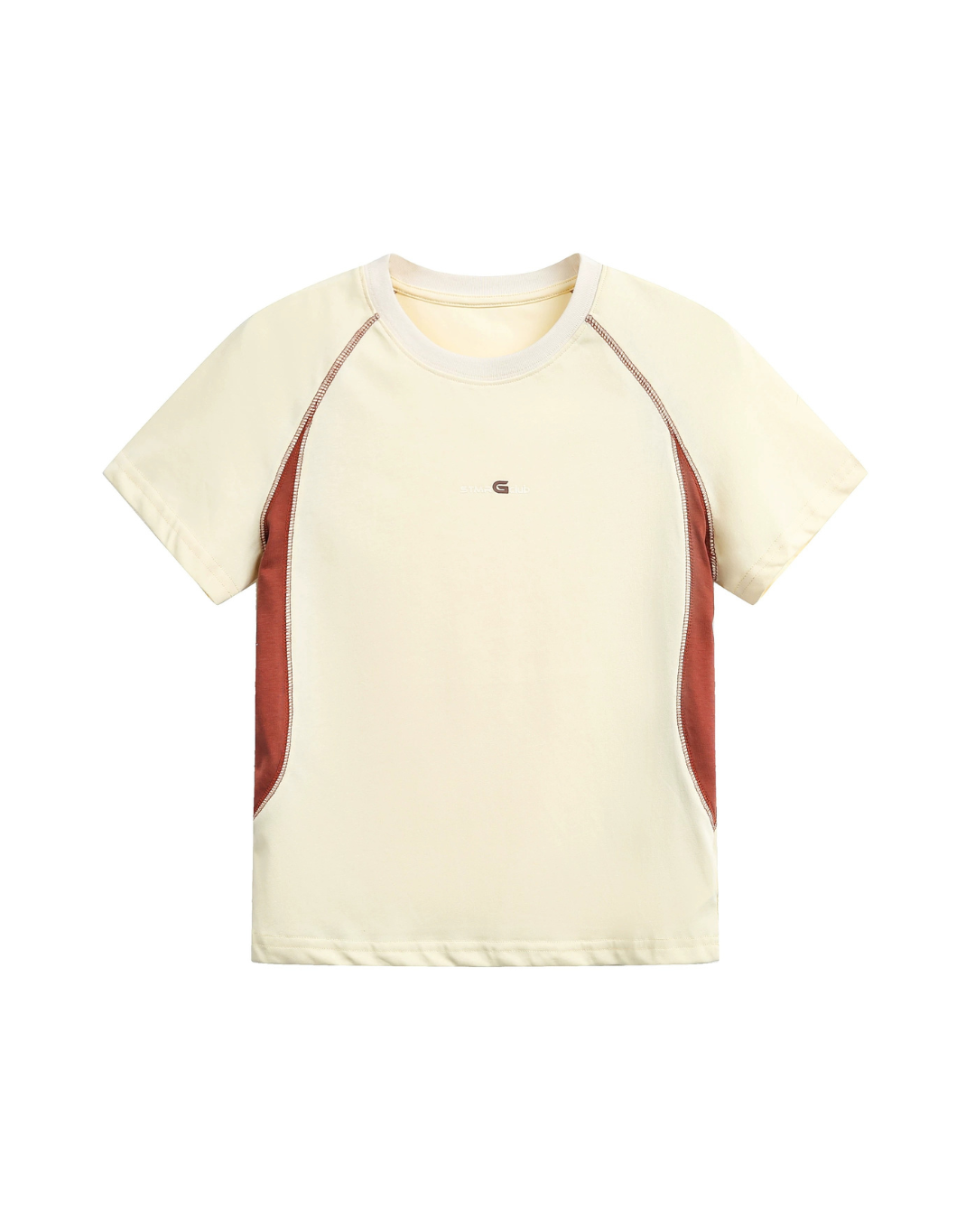 Seam Detail Raglan Color Block Tee
