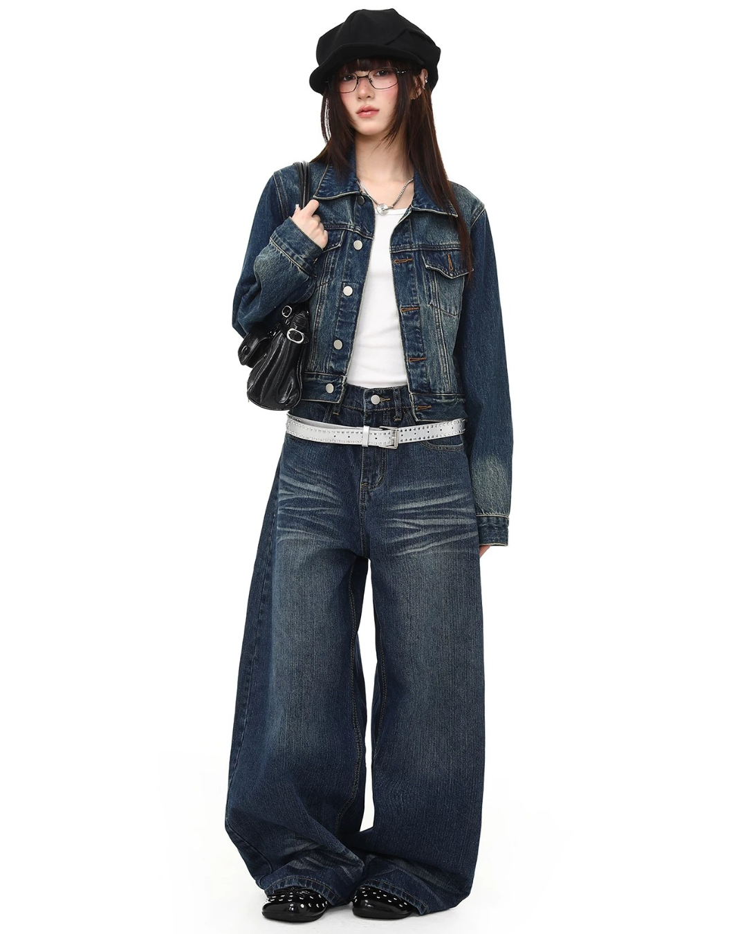 Indigo Crop Denim Jacket