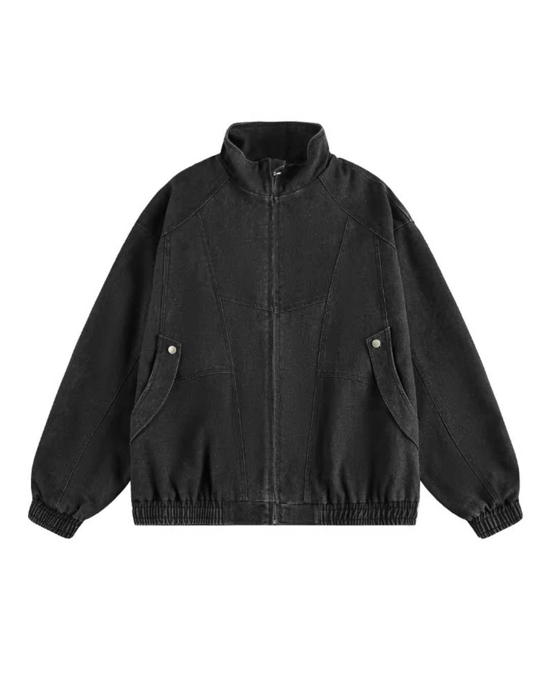 Pigment Dyed Stand Collar Zip Jacket