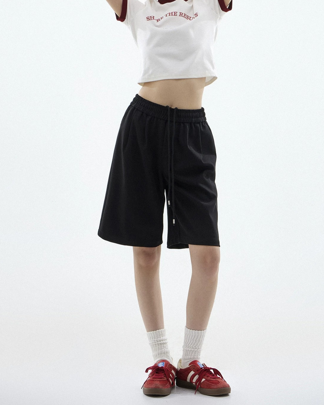 Drawstring Loose Fit Sport Shorts