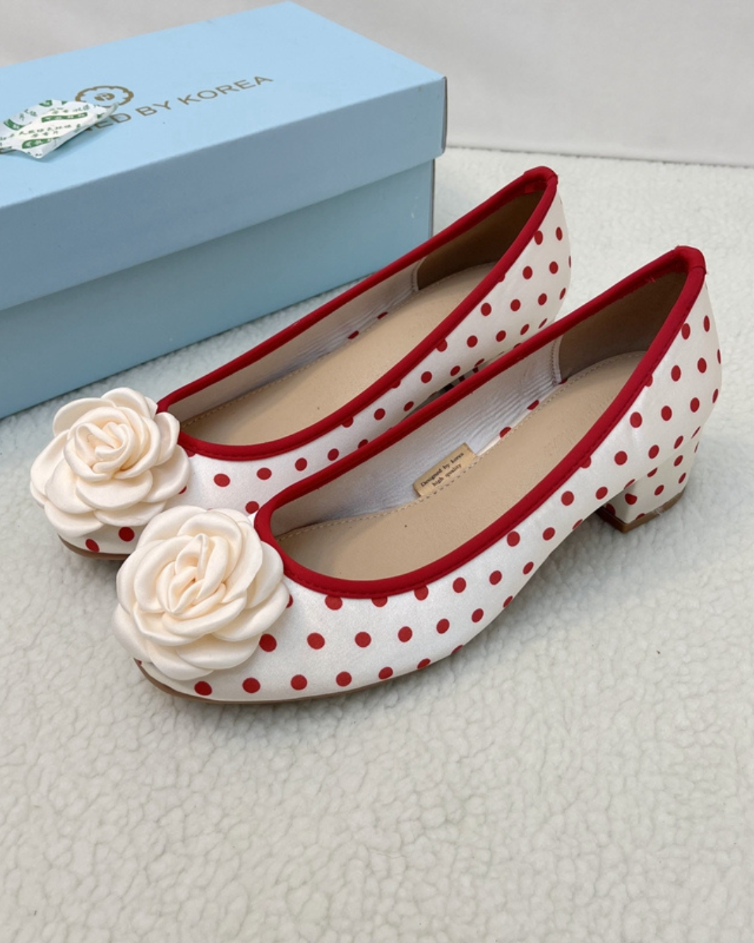 Retro Ballet Rose Pumps