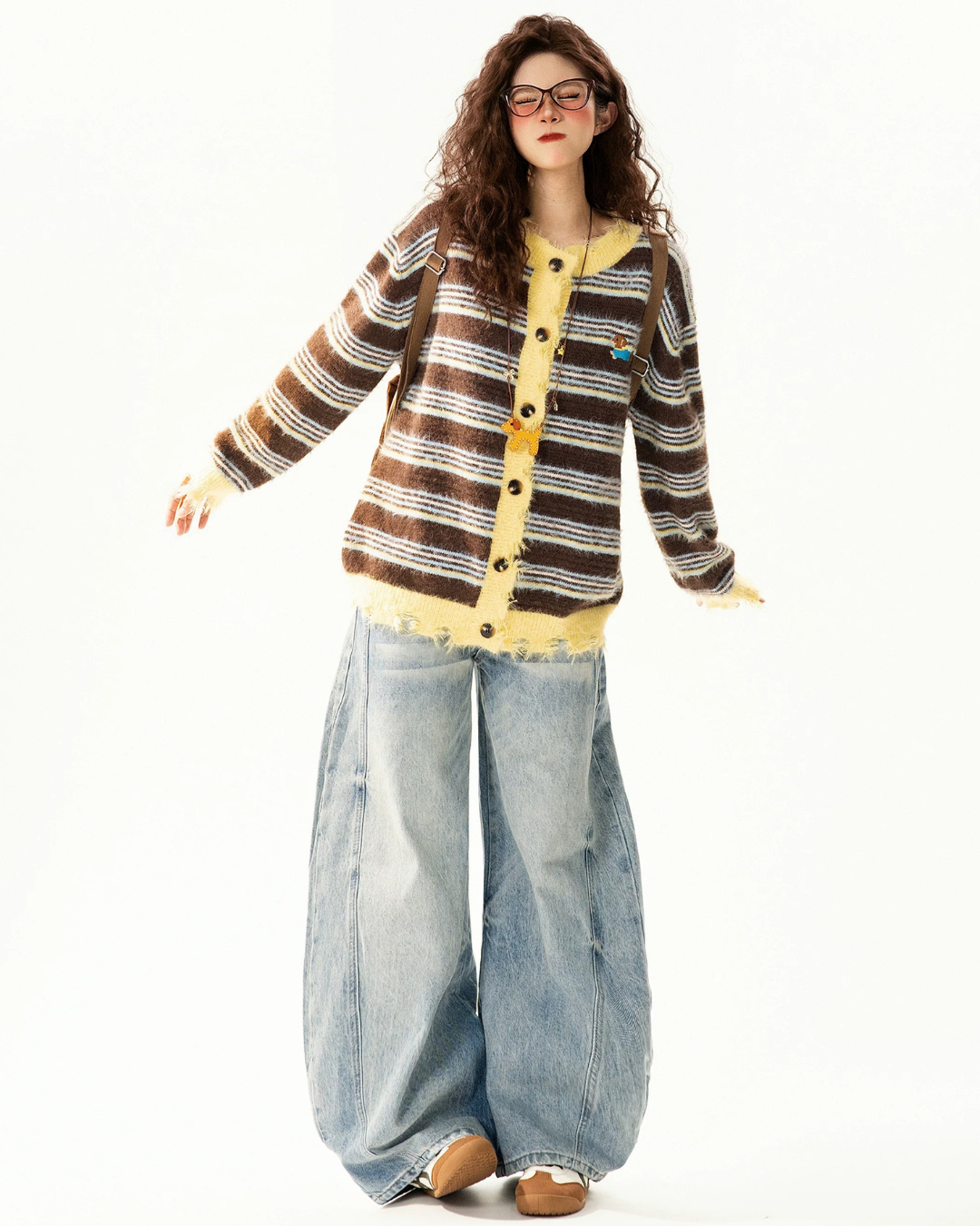Shaggy Trim Cardigan