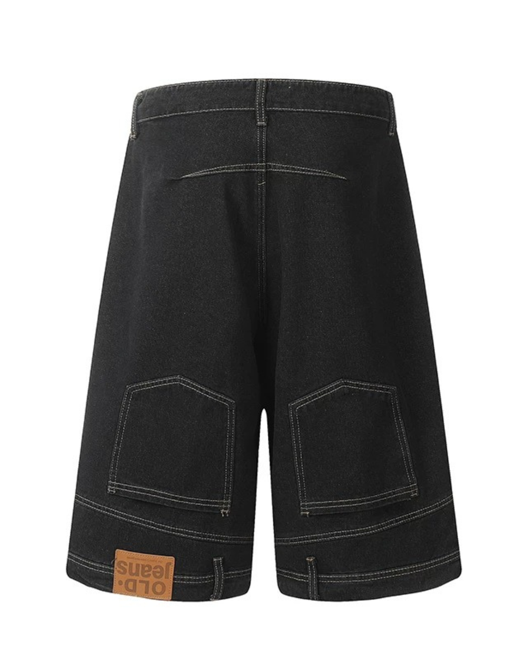 Patch Pocket Baggy Denim Shorts