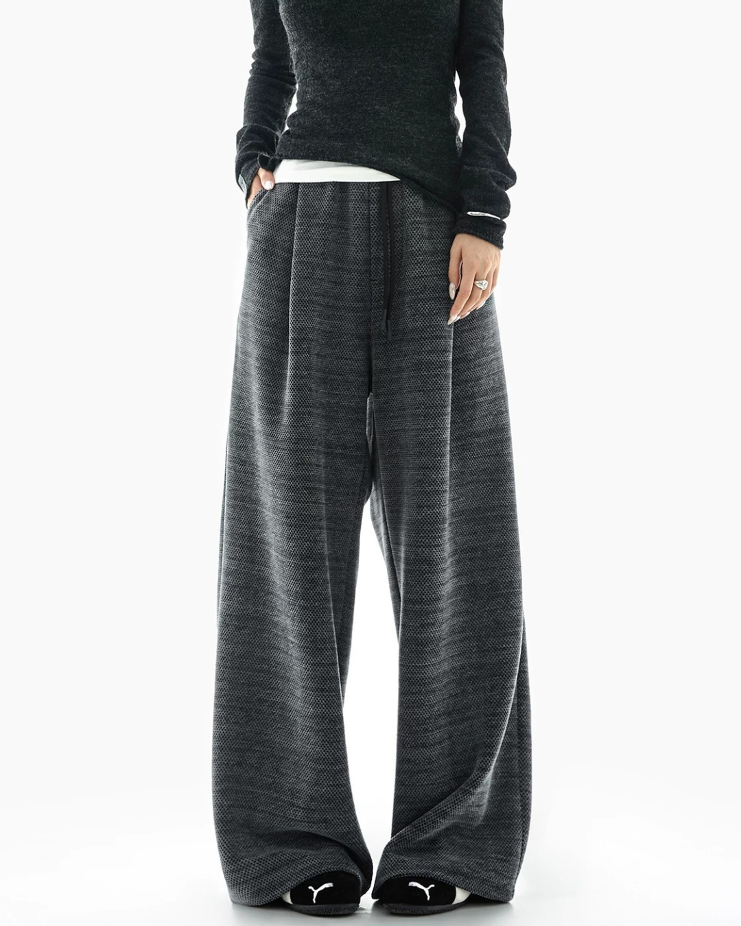 Melange Mesh Sweatpants