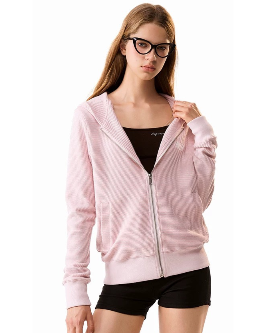 Waffle Sleeve Hoodie