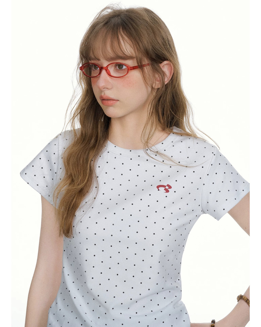 Mini Dot Logo Embroidery Tee