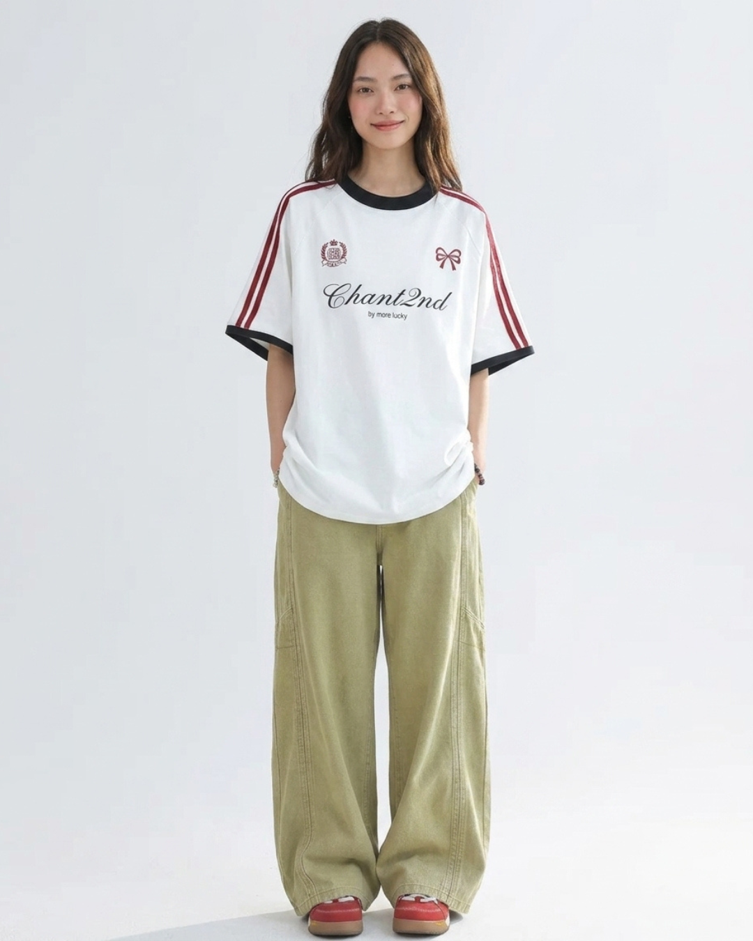 Bow Script Sporty Color Tee