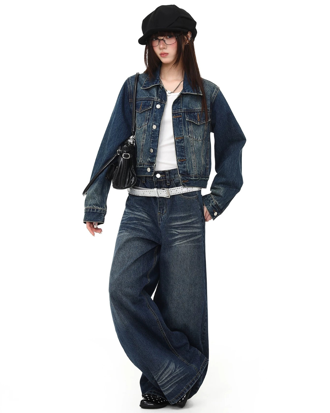 Indigo Crop Denim Jacket