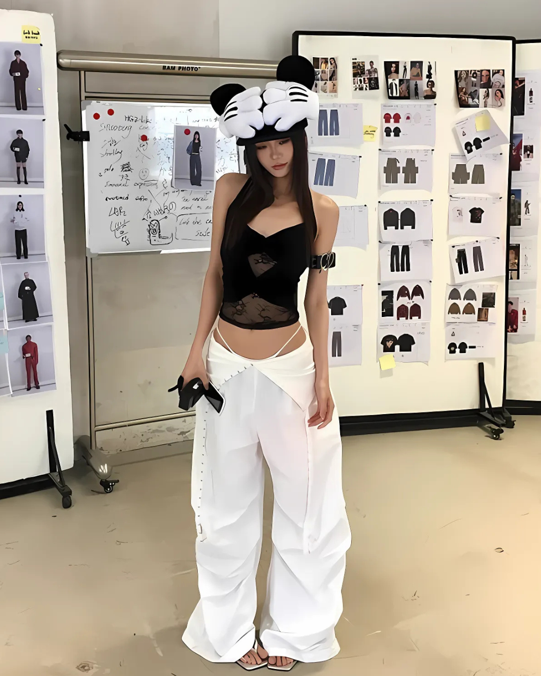 Lace Panel Wrap Cami