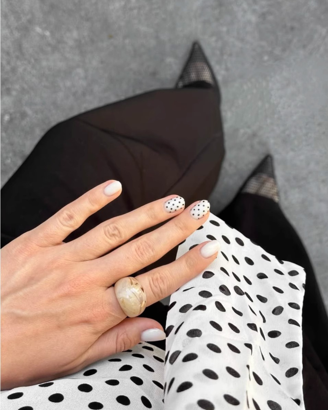 Dot Sheer Top [Stole Set]