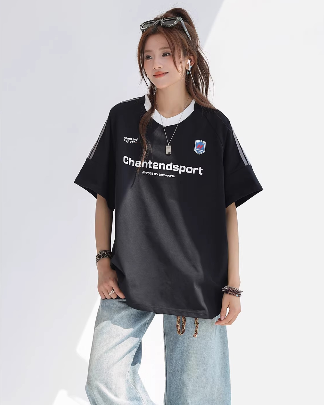 Sport V-neck Soccer Tee