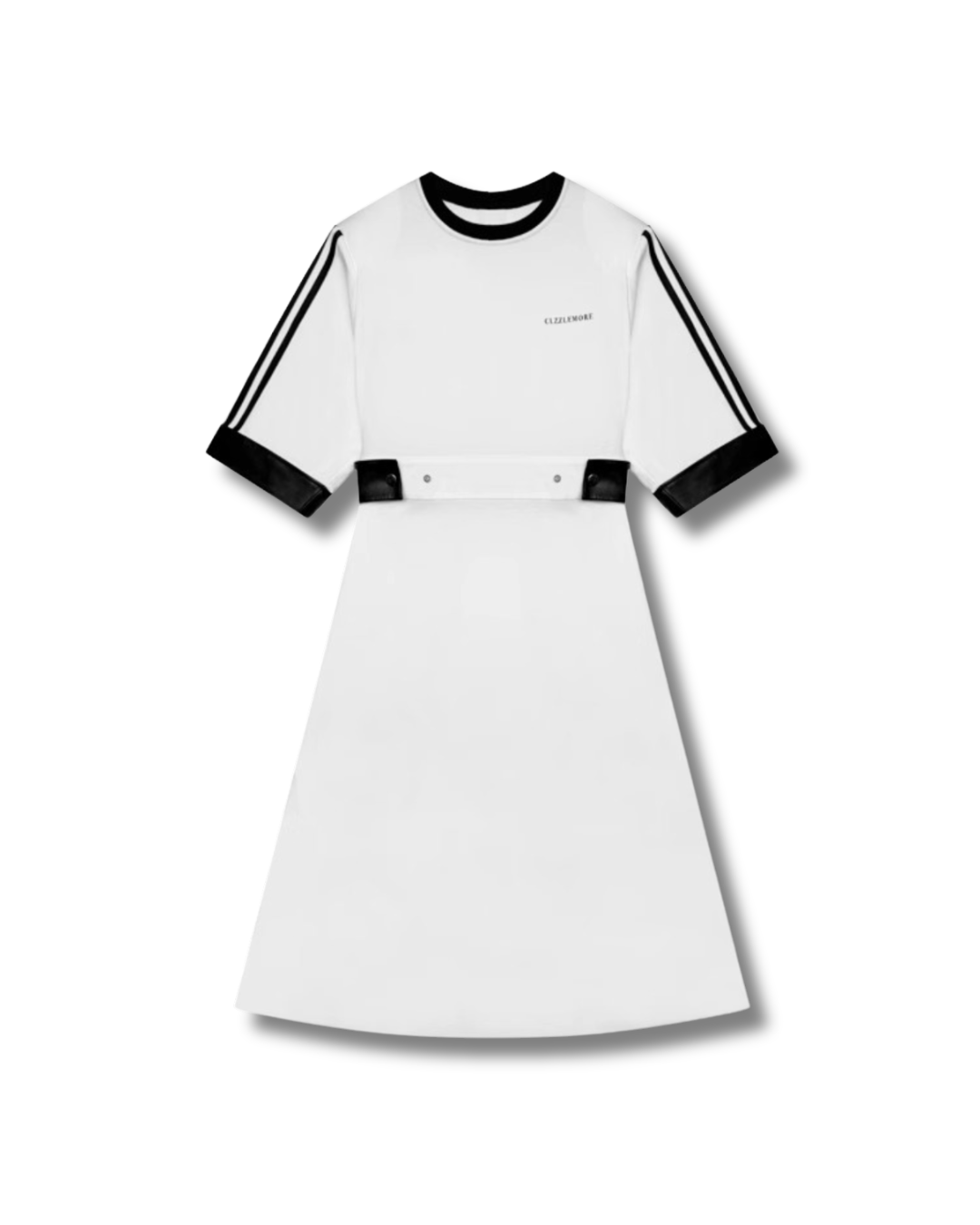 Sporty Leather Long Dress