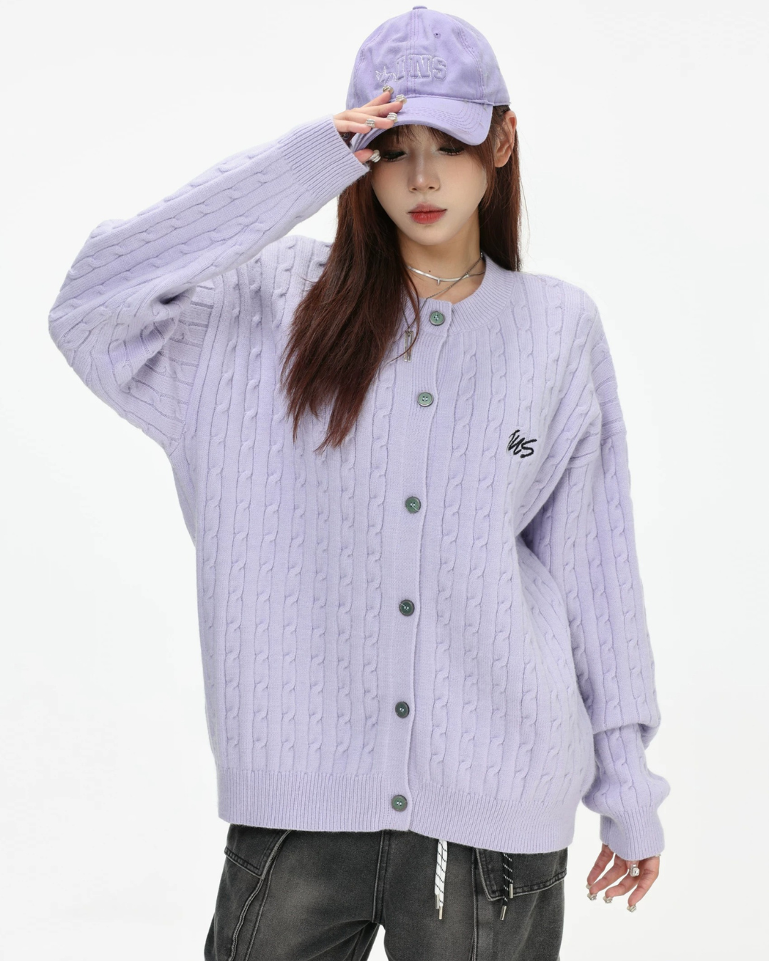 Preppy Cable Cardigan