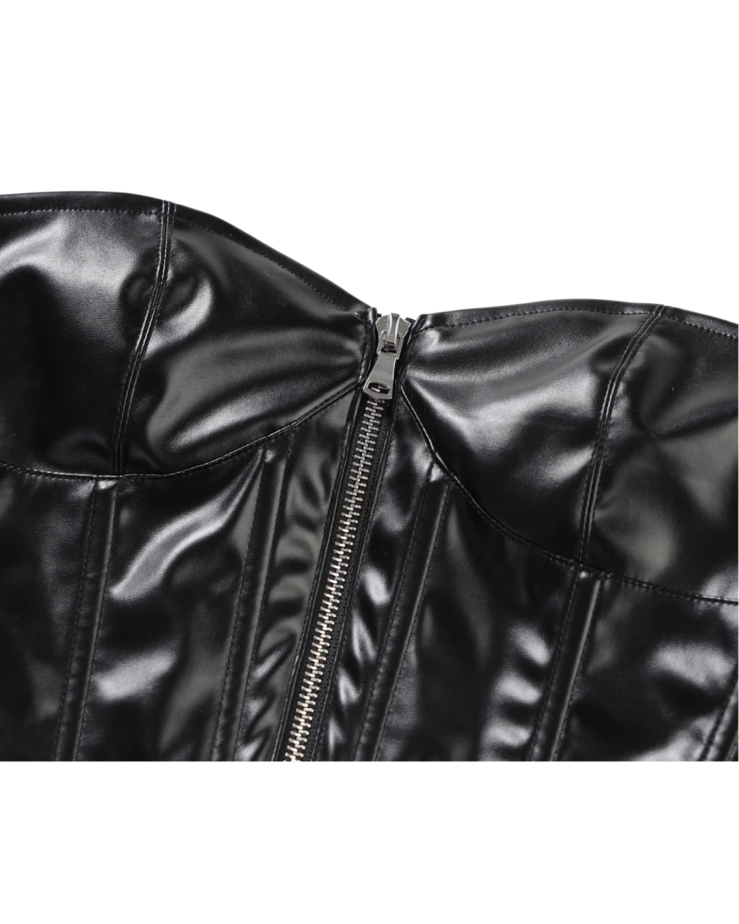 Enamel Leather Tube Top