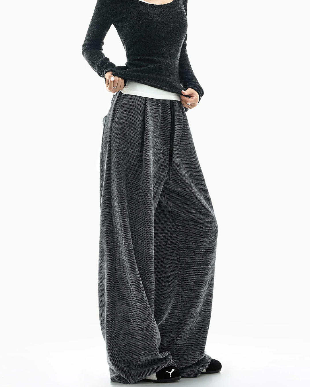 Melange Mesh Sweatpants