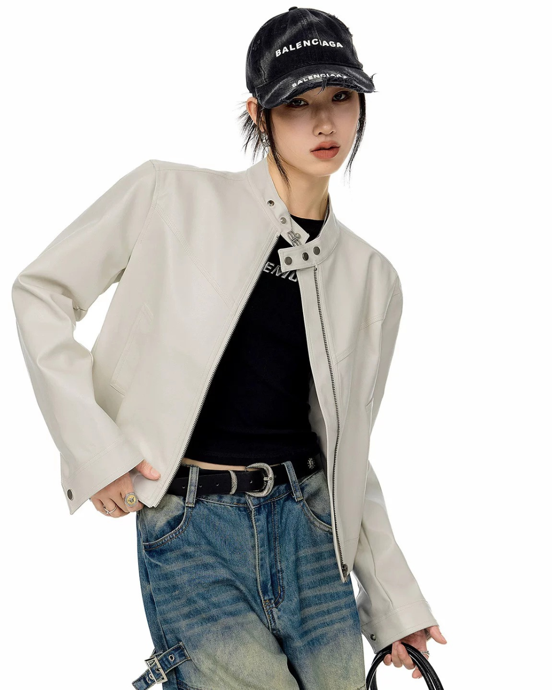 Moto Snap Collar Jacket