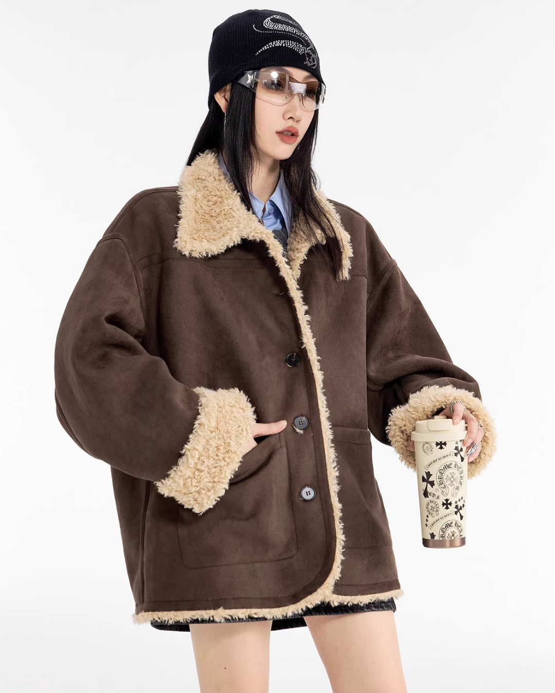 Boa Shearling Oversized Jacket
