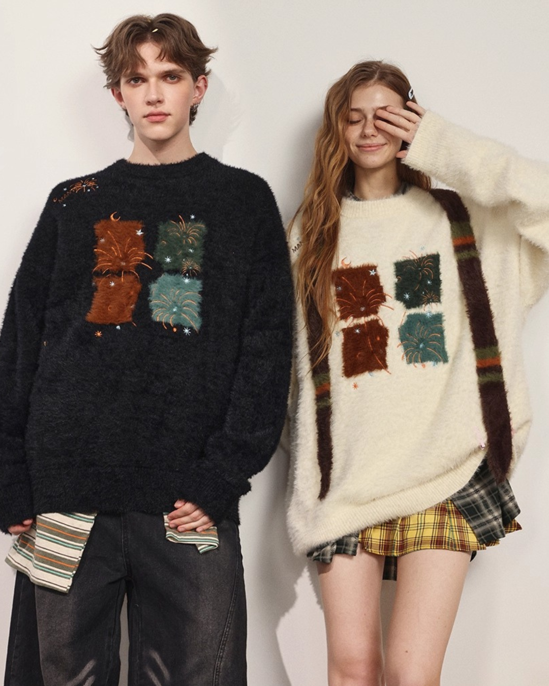 Firework Patch Knit Sweater