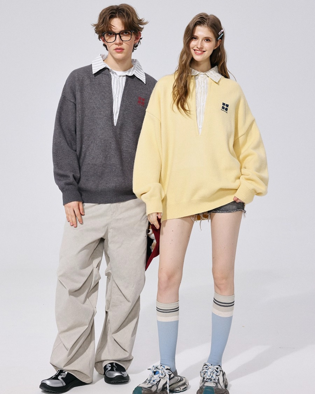 Layered Collar Knit Top