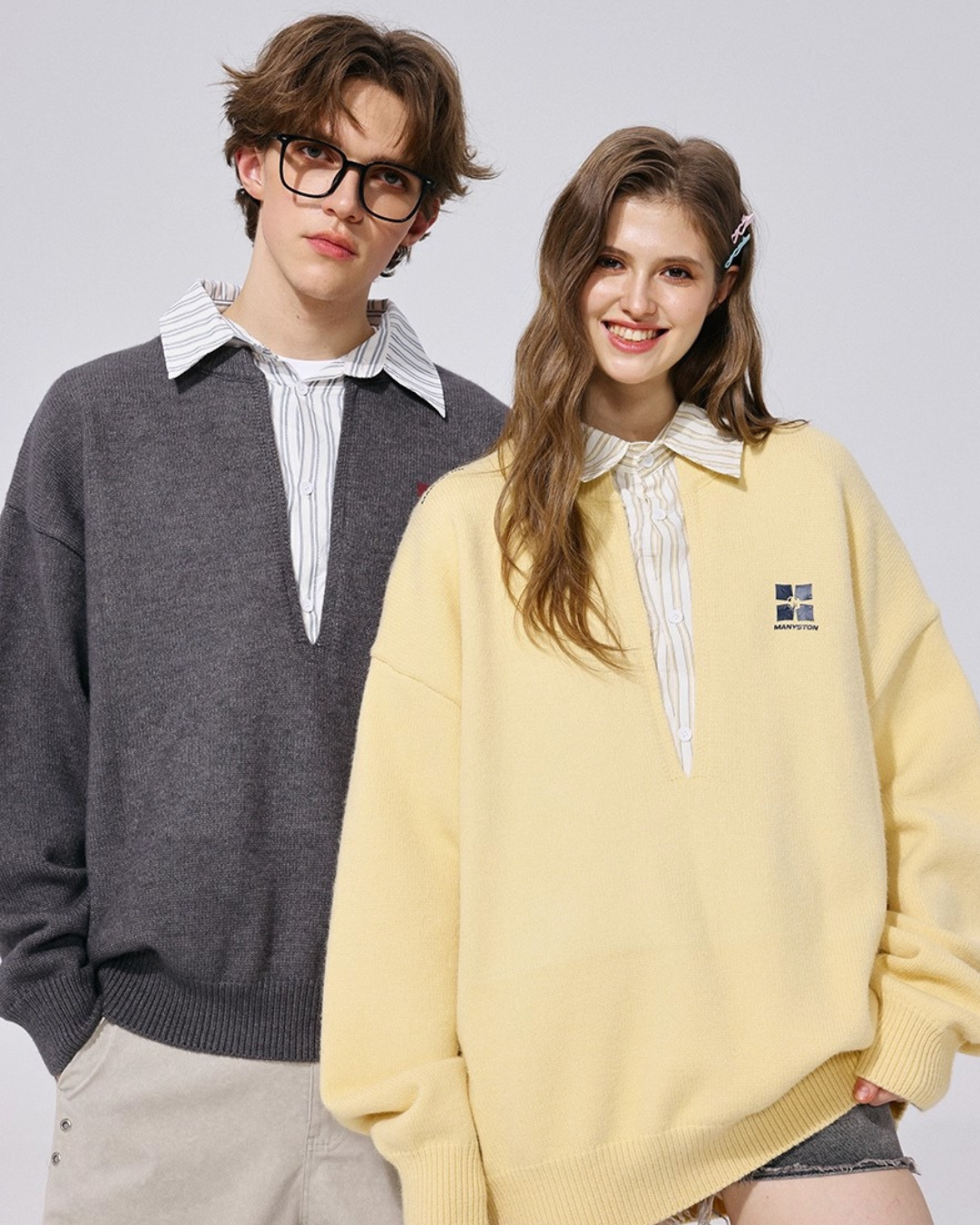 Layered Collar Knit Top