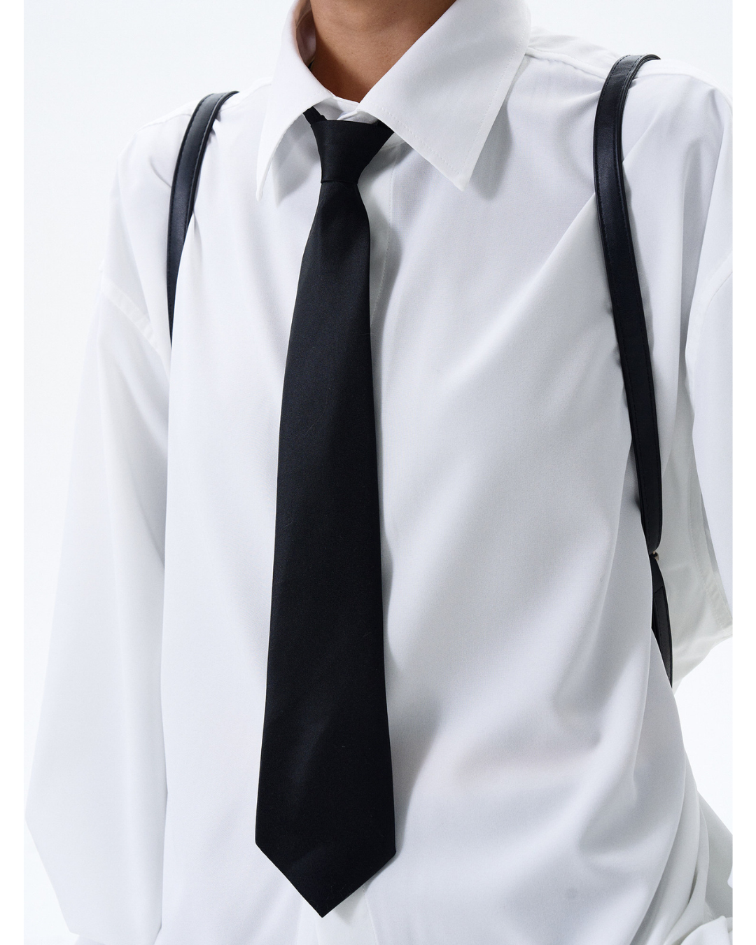 Classic Loose Fit Tie Shirt
