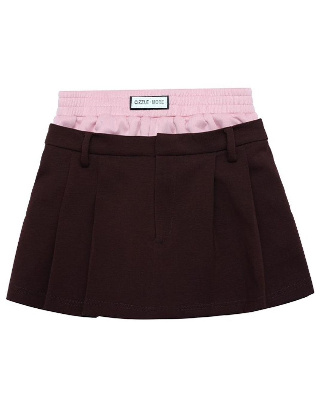 Contrast Collar Pink Polo & Skirt