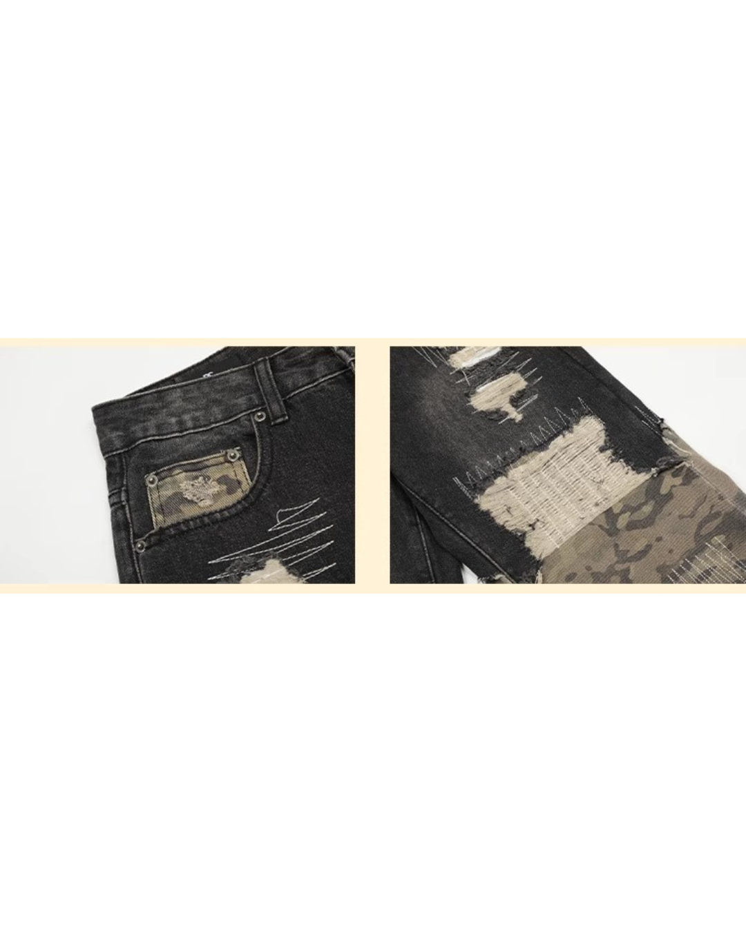 Rugged Stitch Wide Pants