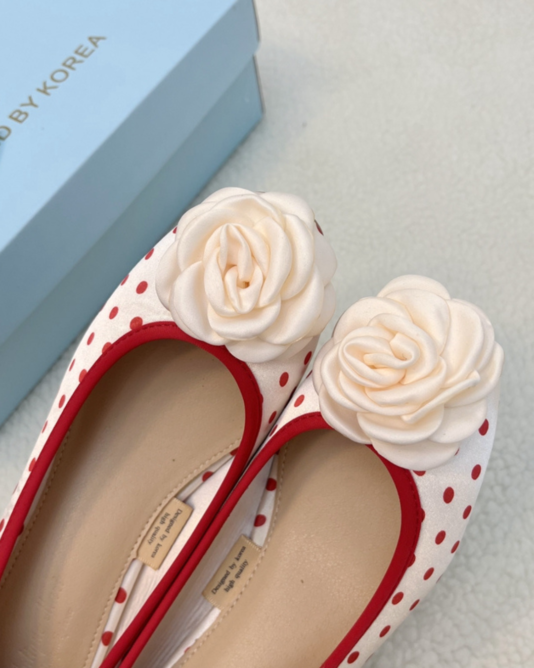 Retro Ballet Rose Pumps