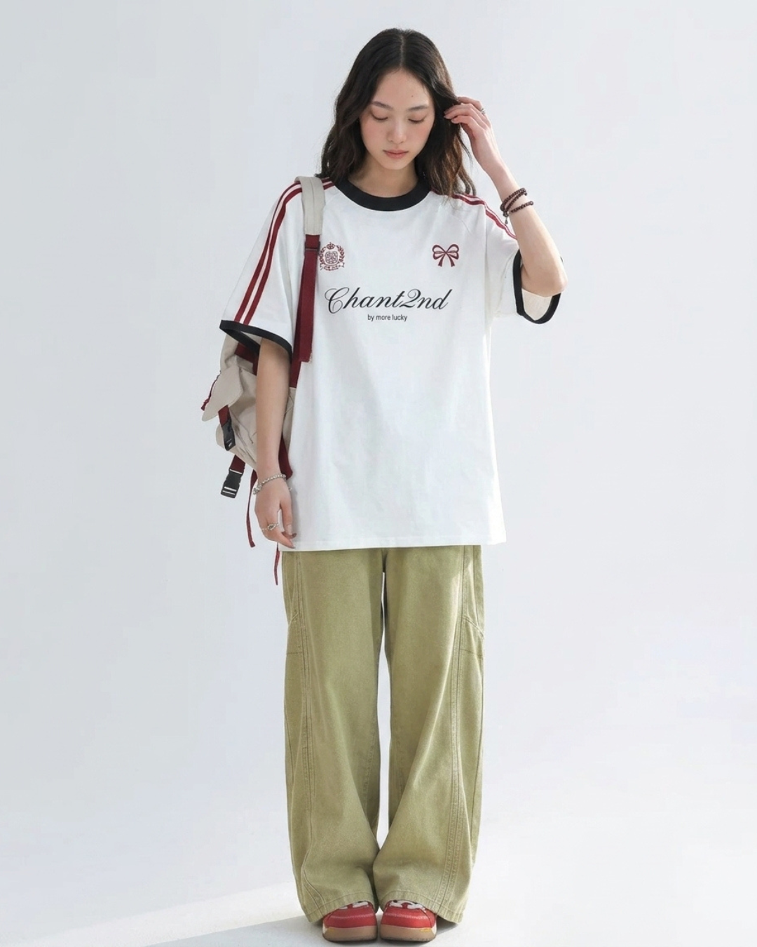 Bow Script Sporty Color Tee