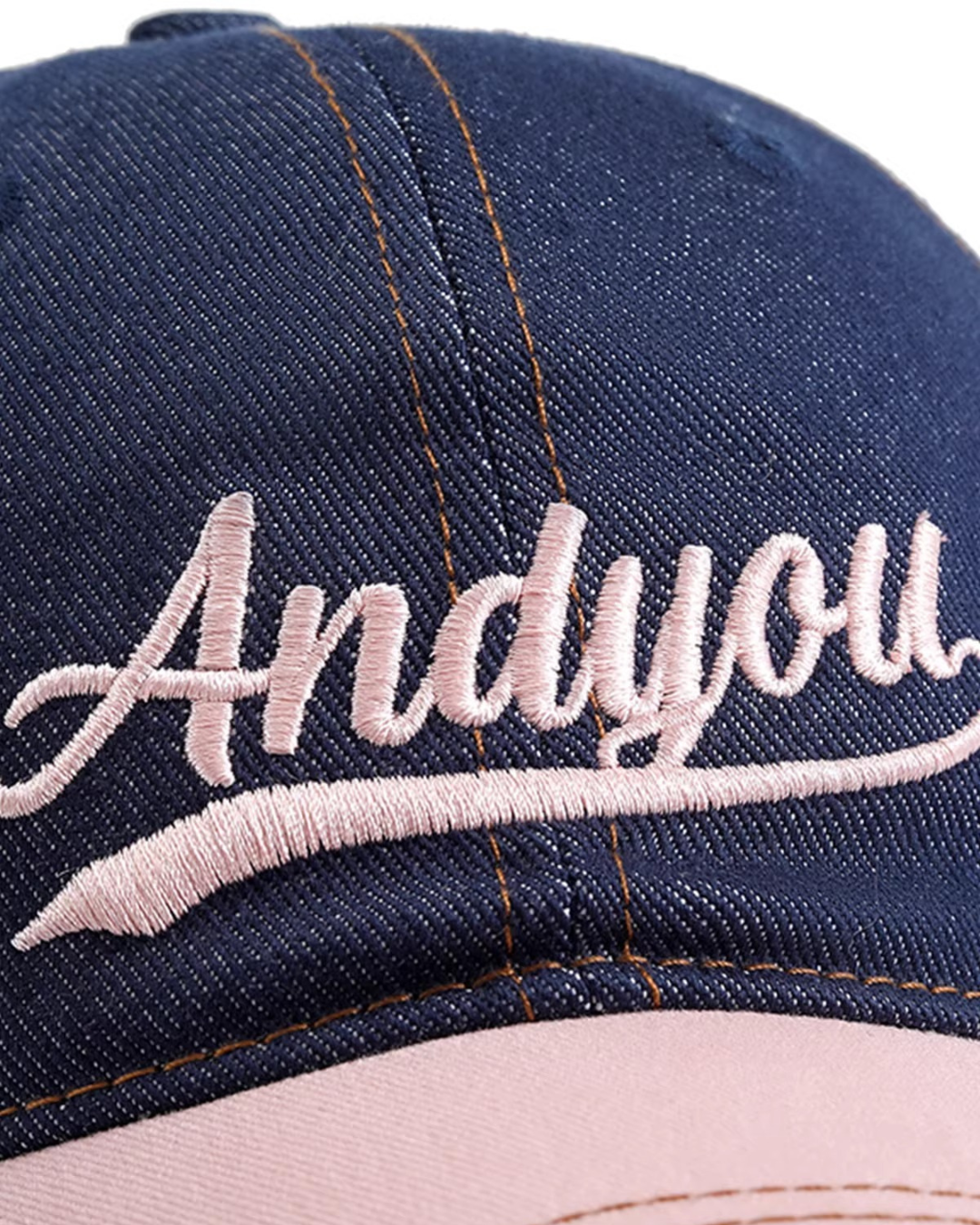 Script Logo Vintage Denim Cap